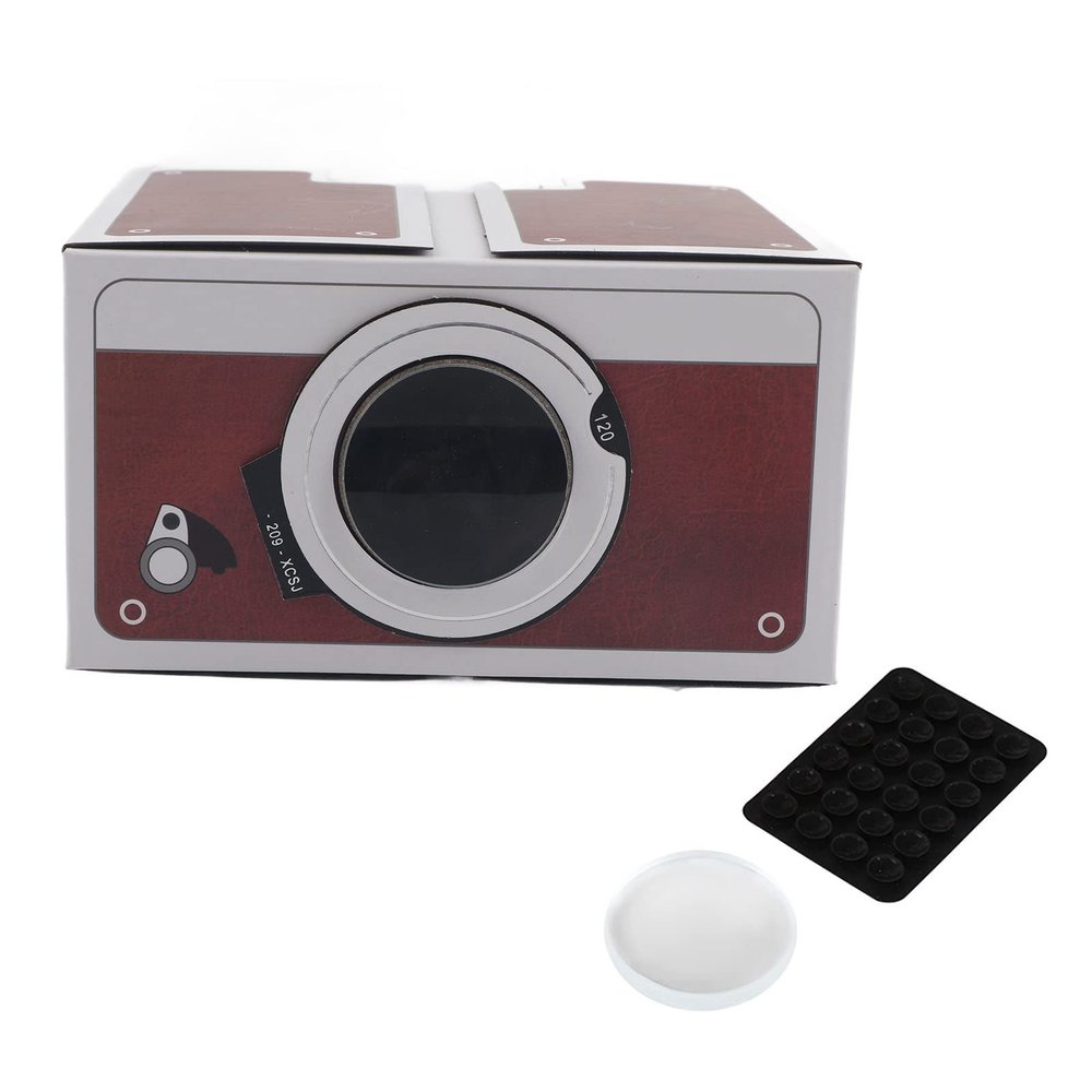 GOTOTOP Mini Projector for Second generation Mini DIY Home Portable Smart Phone Projector Home Cinema with 8x Magnification, Installation Kit
