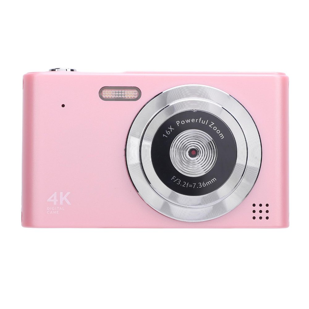 4K Digital Camera, 48MP Vlogging Camera for Photography, Anti Shake, 16x Zoom, Point and Shoot Digital Camera, Built in Fill Light, Support up to 128G (Wisoqucqrhg1isno-12)