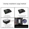 12cm Fan Hard Bracket Multilayer Stacking Metal Bracket for 12cm Fan Slot and 3.5Inch Hard Drives PC Storage Expansion view 2