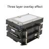 12cm Fan Hard Bracket Multilayer Stacking Metal Bracket for 12cm Fan Slot and 3.5Inch Hard Drives PC Storage Expansion view 4