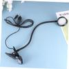 Angoily USB Led Reading Lamp Flexible Gooseneck Level Brightness Clip Design for Bedside Travel Eye-Care Illumination for Reading Hobbies and Camping Black view 2