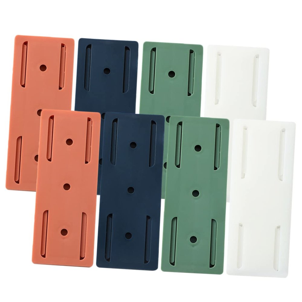 8pcs Wall Hanging Power Strip Rack with Adhesive for Tables Mirrors