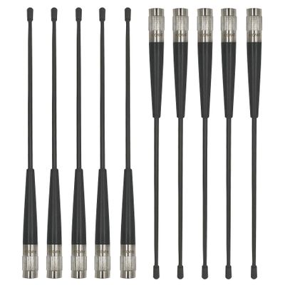 10 Pack TNC Whip Antenna for Hi-Target V30 60 90 F61 F66 GPS Receiver RTK Surveying Instrument, 450-470MHz 4dBi 08552310 460MHz Soft Rod Screw Antenna