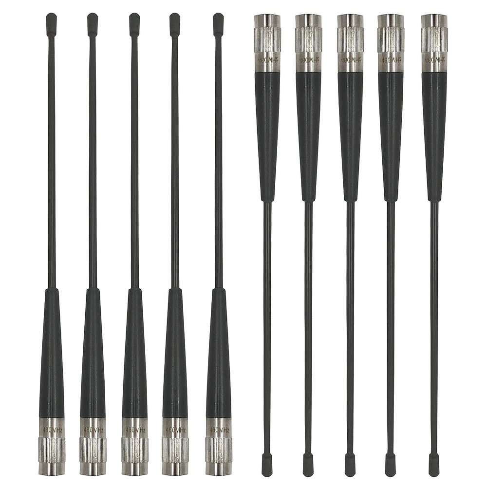 10 Pack TNC Whip Antenna for Hi-Target V30 60 90 F61 F66 GPS Receiver RTK Surveying Instrument, 450-470MHz 4dBi 08552310 460MHz Soft Rod Screw Antenna