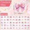 Tinoaly 50pcs Pink Bow Stickers, Vintage Bow Knot Stickers, Waterproof Vinyl, Decals for Water Bottles, Laptops, Journals, Scrapbooking view 2