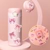 Tinoaly 50pcs Pink Bow Stickers, Vintage Bow Knot Stickers, Waterproof Vinyl, Decals for Water Bottles, Laptops, Journals, Scrapbooking view 3