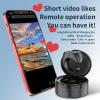 Remote Control Scrolling Ring, Camera Shutter for Android Phones Tablets with Charging Case, Liberate Your Hands, Compatible with Video/Reading App (Black) view 2