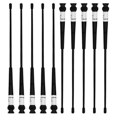 430-450MHz 4dBi BNC Port Whip Antenna Soft Rod Antenna for GPS RTK Surveying Instrument, 10 Pack