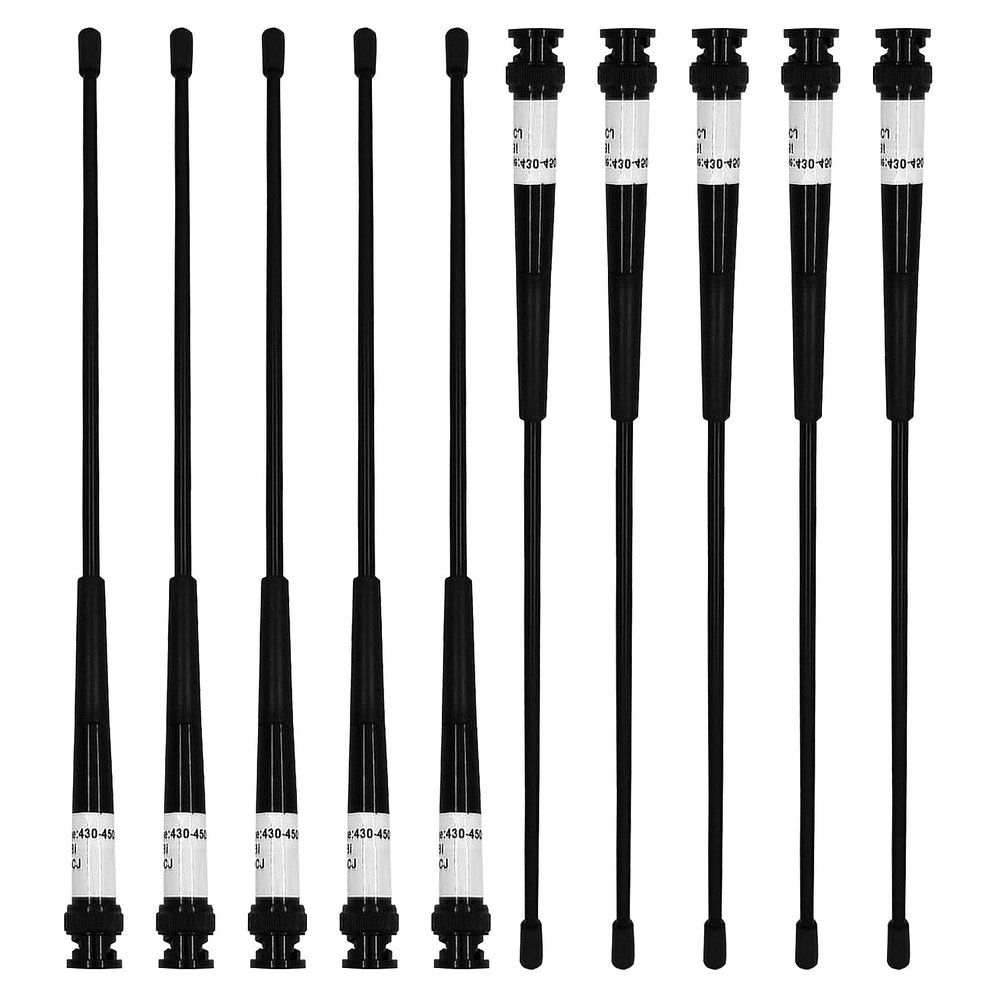 430-450MHz 4dBi BNC Port Whip Antenna Soft Rod Antenna for GPS RTK Surveying Instrument, 10 Pack
