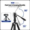 Fotopro Ball Head Video Fluid Head Pan Tilt Head with Quick Release Plate and Adjustable Handle Max Load 3kg for Camera MH-2A Black view 3