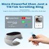 Bluetooth Remote Control Scrolling Ring for TikTok, Camera, Page Turner Remote - for iPhone, iPad, Tablet, iOS and Android - Gray view 3