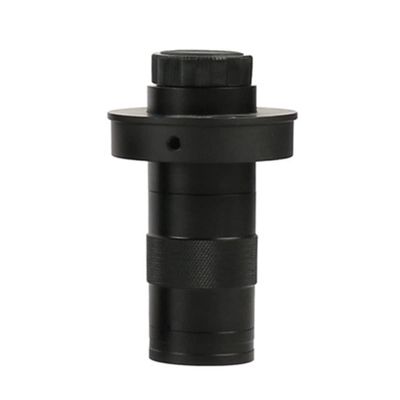 Lab Microscope Accessories 100X 130X 180X 200X 300X 500X Adjustable Continuous Zoom C Mount Optical Lens for Industry Video Microscope Camera(10-130X)