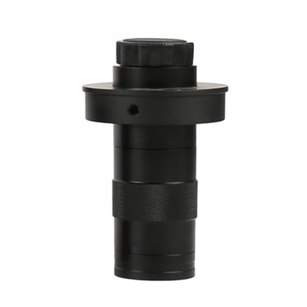 Lab Microscope Accessories 100X 130X 180X 200X 300X 500X Adjustable Continuous Zoom C Mount Optical Lens for Industry Video Microscope Camera(10-130X)