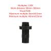 Lab Microscope Accessories 100X 130X 180X 200X 300X 500X Adjustable Continuous Zoom C Mount Optical Lens for Industry Video Microscope Camera(10-130X) view 2