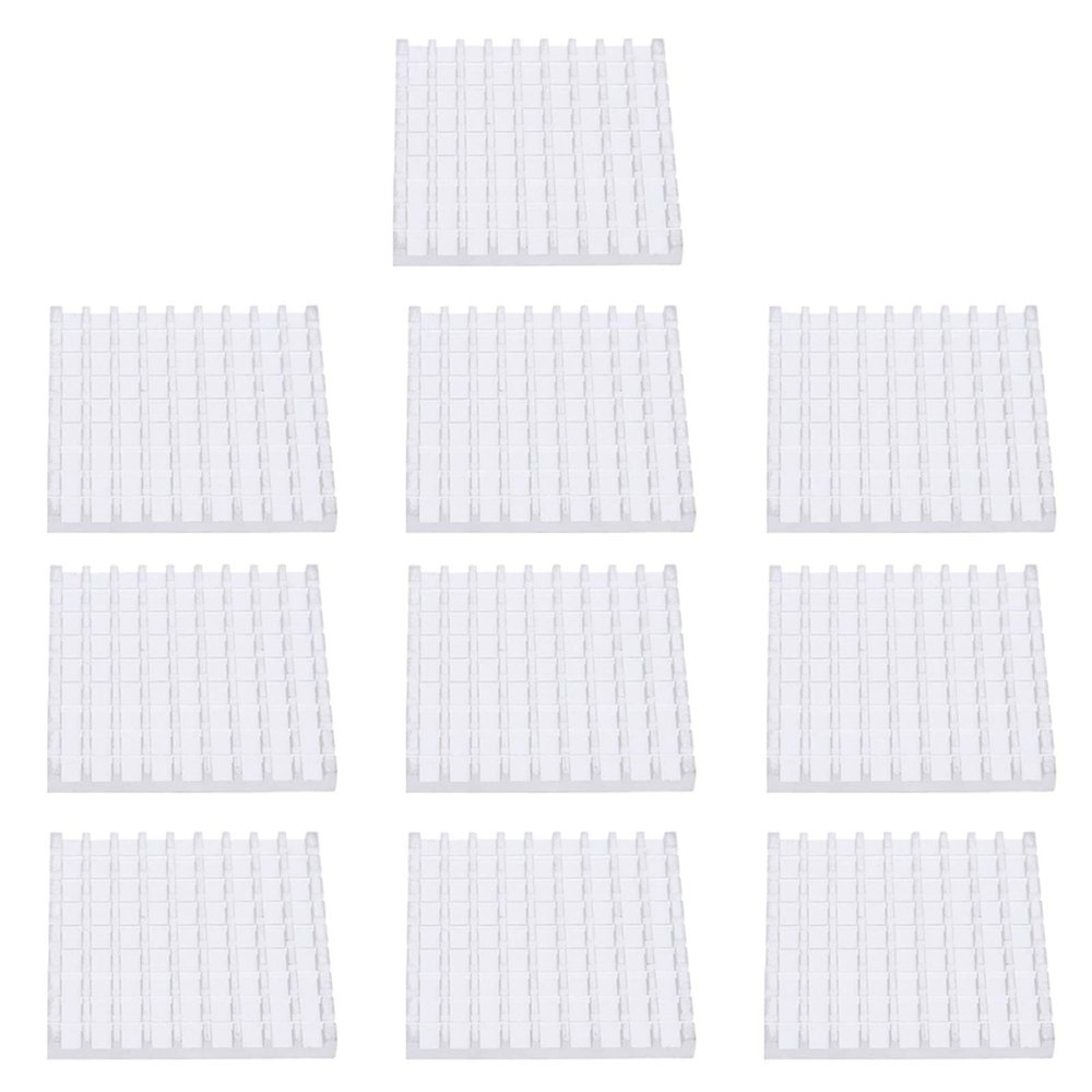 10Pcs P48x5x48 Aluminum Heat Sink, Heatsink Sink Cooler Heatsink Module Cooling Fin for Circuit Board Chip