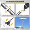 + 2-Section Extension Pole for Starlink Pole Mount Kit, Easy Installation for RV Placement view 4