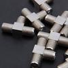 AROVHAR 10-Pack 3-Way F-Type Coax Cable Splitter Combiner Female to 3 Female for Video VCR Antenna TV Cable Satellite,Silver view 2