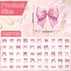 Tinoaly 100pcs Pink Bow Stickers, Vinyl, Vintage Bows & Floral Theme, Decals for Water Bottles, Laptops, Journals, Scrapbooking, Gifts view 2