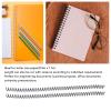 ANKROYU 100PCS Spiral Binding Coils, Binding Spirals, Coil Binding Machine, Spiral Binding Coil Rings, Office Document Binding Coils for Office Documents (Black) view 3