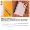 ANKROYU 100PCS Spiral Binding Coils, Binding Spirals, Coil Binding Machine, Spiral Binding Coil Rings, Office Document Binding Coils for Office Documents (White) view 2