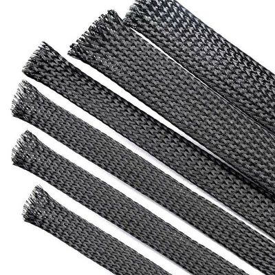 1mm-100mm black expandable braided nylon mesh PET sleeve cable sleeve/sheath/automatic wiring harness instrument - (Color: Black, Inside Diameter: 60mm 1Meter)