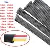 1mm-100mm black expandable braided nylon mesh PET sleeve cable sleeve/sheath/automatic wiring harness instrument - (Color: Black, Inside Diameter: 60mm 1Meter) view 3