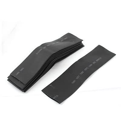 Polyolefin Heat Shrink Tube Sleeving 2:1 35mm x 20cm 10Pcs Black