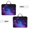 YQxwJL Universe Galaxy Star Space print Durable Travel Laptop Bag HandBag Shockproof Carrying Bag Briefcase for 14inch Laptop Notebook view 3