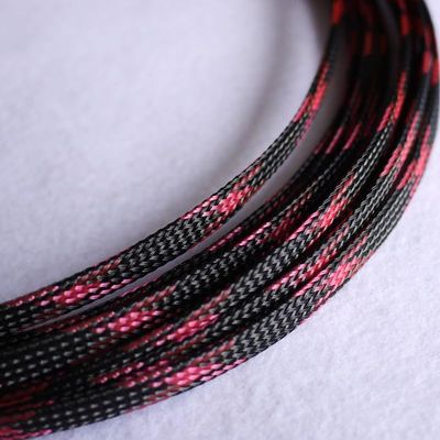 1 50M Cable Sleeves Black & Pink Snakeskin Mesh Wire Protecting Nylon Tight PET Expandable Insulation Sheathing Braided Sleeves| | - - (Color: 1Meter, Inside Diameter: 4mm)