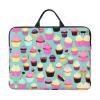 YQxwJL Cupcake Pattern print Durable Travel Laptop Bag HandBag Shockproof Carrying Bag Briefcase for 14inch Laptop Notebook view 1
