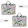 YQxwJL Cupcake Pattern print Durable Travel Laptop Bag HandBag Shockproof Carrying Bag Briefcase for 14inch Laptop Notebook view 3