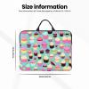 YQxwJL Cupcake Pattern print Durable Travel Laptop Bag HandBag Shockproof Carrying Bag Briefcase for 14inch Laptop Notebook view 4