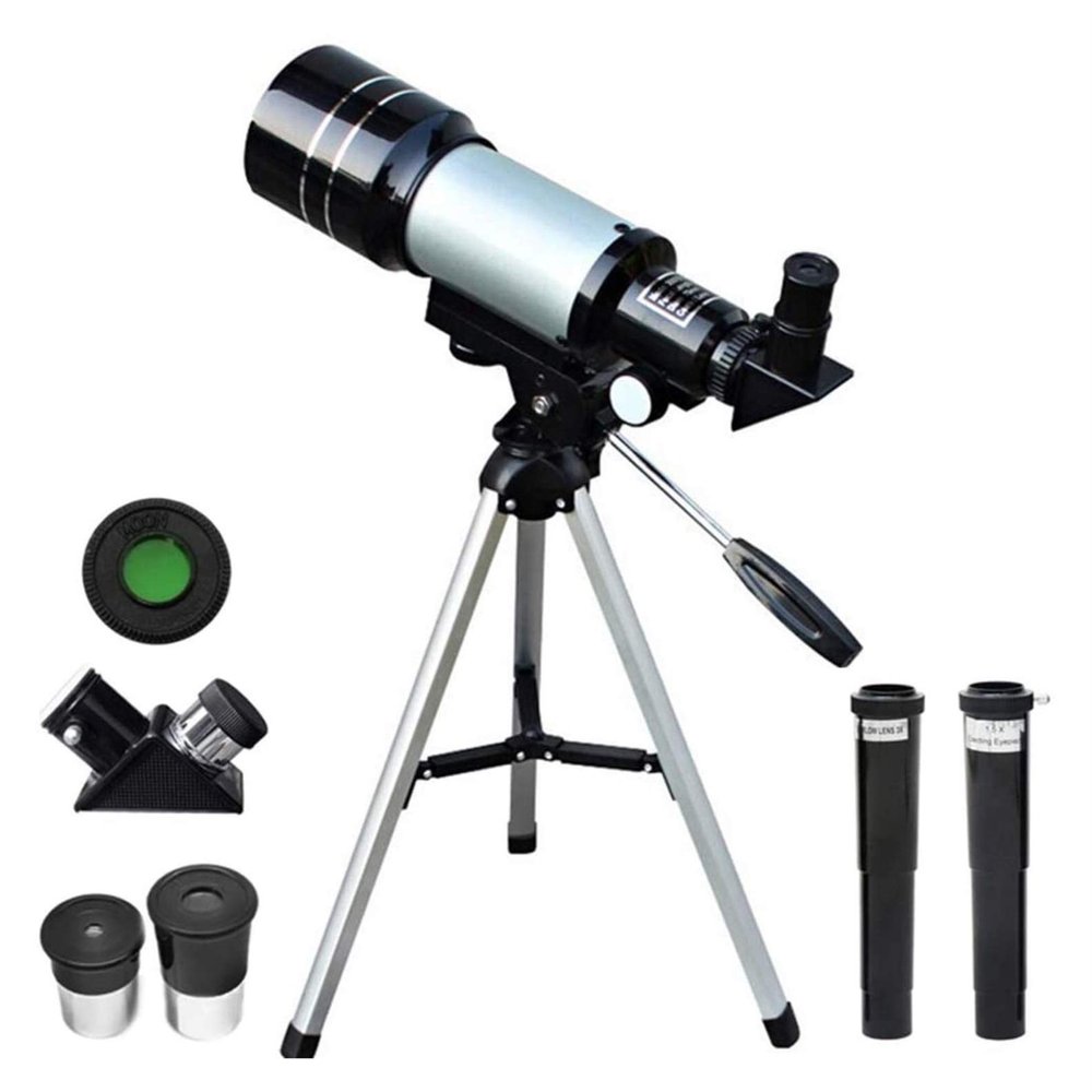 Portable Monocular telescopes for Astronomy Beginners, 70Mm Refractor Telescope with Tripod and Finder Scope, Portable Telescope for Kids and Astronomy Beginners with Magnification Eyepieces