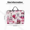 Paris Eiffel Tower France print Durable Travel Laptop Bag HandBag Shockproof Carrying Bag Briefcase for 14inch Laptop Notebook view 4