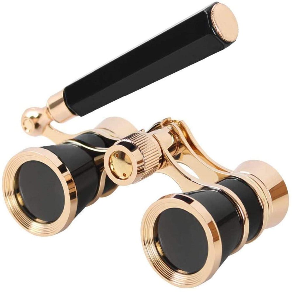 High Power Binoculars, Binoculars Black 3X25 Opera Binocular Coated Lens Telescope Opera Coated Theater Glass Lady Glass Handle Women Girls s monocular for Indoor/Outdoor
