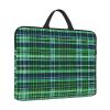 Blue and Green Scottish Tartan print Resistant Notebook Computer Pocket Case,Carrying Bag Compatible to 14Inches Laptop view 2