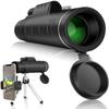 Portable Monocular Adult Monocular Telescope 40X60 High Power Monocular with Smartphone Holder & Tripod with and Clear BAK4 Prism for Bird Watching Camping Hiking Match view 1