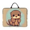 YQxwJL cute otter print Durable Travel Laptop Bag HandBag Shockproof Carrying Bag Briefcase for 14inch Laptop Notebook view 1