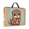 YQxwJL cute otter print Durable Travel Laptop Bag HandBag Shockproof Carrying Bag Briefcase for 14inch Laptop Notebook view 2