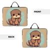 YQxwJL cute otter print Durable Travel Laptop Bag HandBag Shockproof Carrying Bag Briefcase for 14inch Laptop Notebook view 3