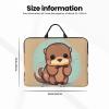YQxwJL cute otter print Durable Travel Laptop Bag HandBag Shockproof Carrying Bag Briefcase for 14inch Laptop Notebook view 4