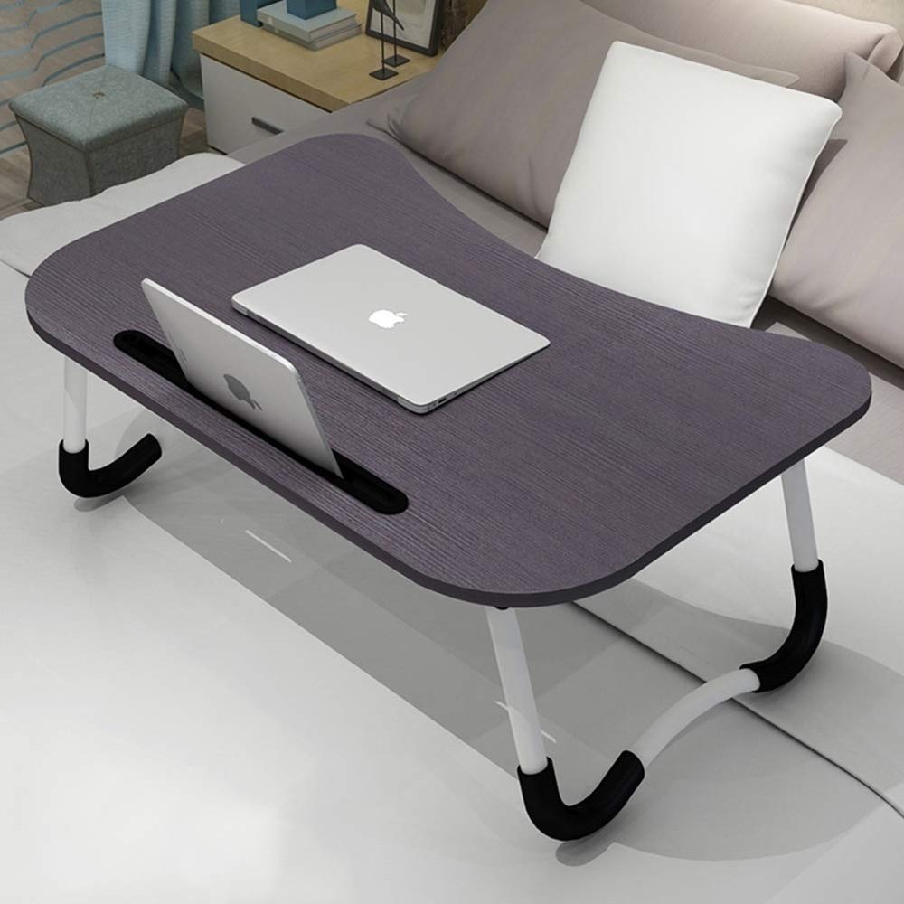 5JJJLOOOPP Laptop Table Dormitory Desk Folding Work Table Gaming Desk PC Portable Study Workstation Bedside Tray Bed Sofa Floor Q 60x40x28cm(24x16x11inch)