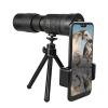 Portable Monocular 4K 10-300X40mm Super Telephoto Zoom Portable Outdoor High Power Lightweight Telescope with Tripod and Clip, Great for Bird Watching Adult view 1
