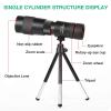 Portable Monocular 4K 10-300X40mm Super Telephoto Zoom Portable Outdoor High Power Lightweight Telescope with Tripod and Clip, Great for Bird Watching Adult view 3