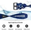 RORFFK 26mm Watch Band for Garmin Fenix 7X Pro/Fenix 7X/Fenix 6X Pro/Fenix 6X/Fenix 5X/Fenix 3, Silicone QuickFit 26mm Replacement for Garmin Descent Mk3i 51mm/Epix Pro 51mm/TACTIX 7(Sapphire Black) view 3