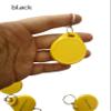10pcs Dual Frequency Yellow RFID Keychain, Compatible with 13.56mHz IC and 125kHz ID NFC Identity Access Control Keychain view 3