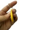 10pcs Dual Frequency Yellow RFID Keychain, Compatible with 13.56mHz IC and 125kHz ID NFC Identity Access Control Keychain view 4