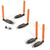 Coolpie Wireless HDMI Transmitter and Receiver, Long Range 150M/450Ft, 1080P HD Streaming, Plug & Play +Coolpie Wireless HDMI Transmitter and 2 Receivers, Plug and Play, 350FT Long Range, 2.4G/5G view 1