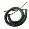 ACEFCXAUSVC Telescopic Spiral Cable 2 Core Cable 0.5mm 0.75mm 1mm 1.5mm 2.5mm Square Black Telescopic Power Cord Stretchable Wire Retractable Coil(2.5mm2 x 5.3 Straight Meters) view 1