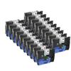 19PK Black On White Labeling Tape 6/9/12/18/24mm Compatible with TZ231 TZ641 335 Laminated Label Makers(19PK White on Black) view 1